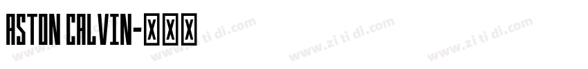 ASTON CALVIN字体转换